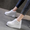 Trendy Sunday 2024 New Style Muffin thick-soled insole height-increasing women's shoes Mesh white Sneakers Casual sports shoes details Picture